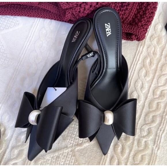 ZARA Embellished Heels NWT - Picture 5 of 16